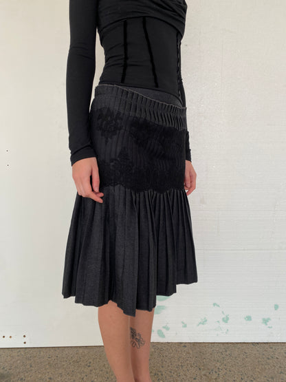 AMAYA ARZUAGA PLEATED SKIRT