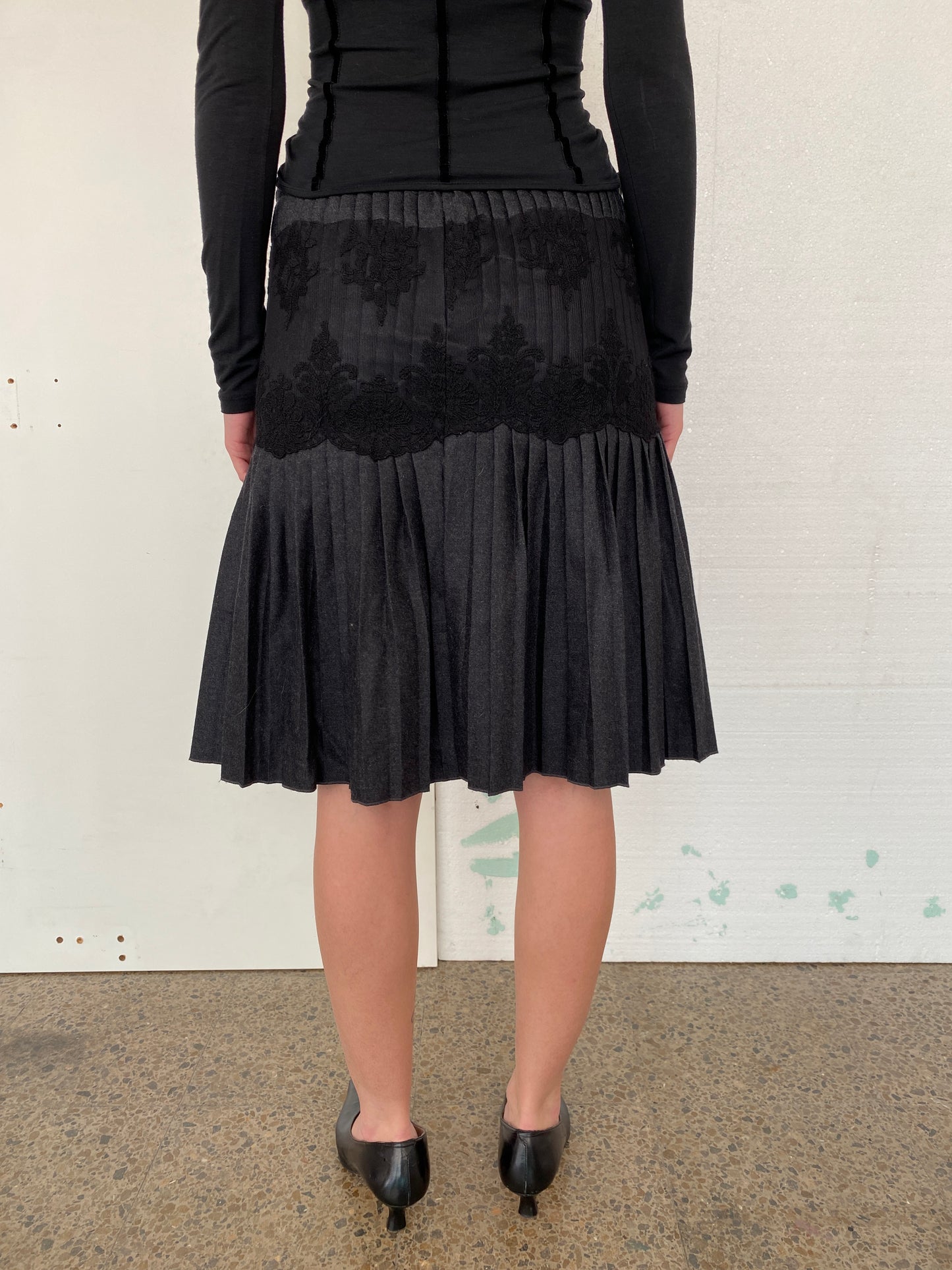 AMAYA ARZUAGA PLEATED SKIRT