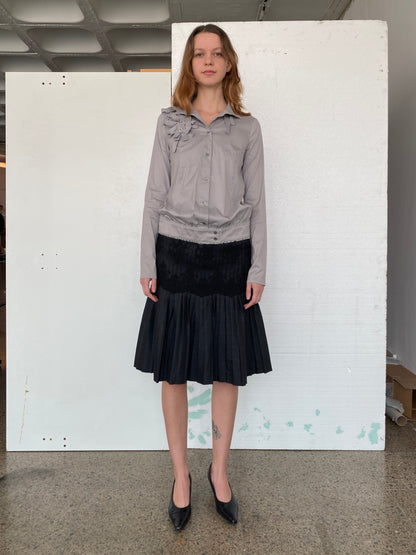AMAYA ARZUAGA PLEATED SKIRT