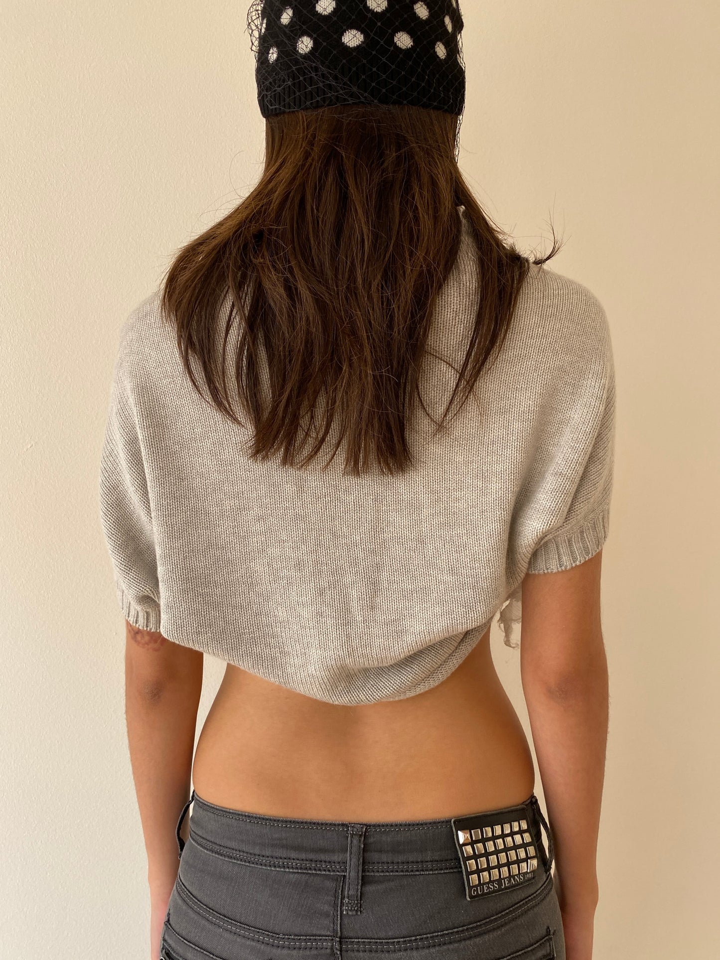ROSETTE KNIT BOLERO