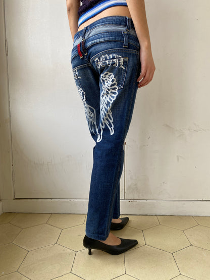 DOUBLE-WAIST DENIM