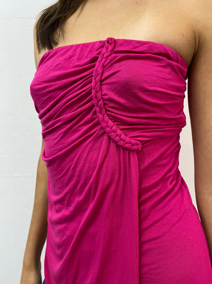 STRAPLESS BRAIDED TOP