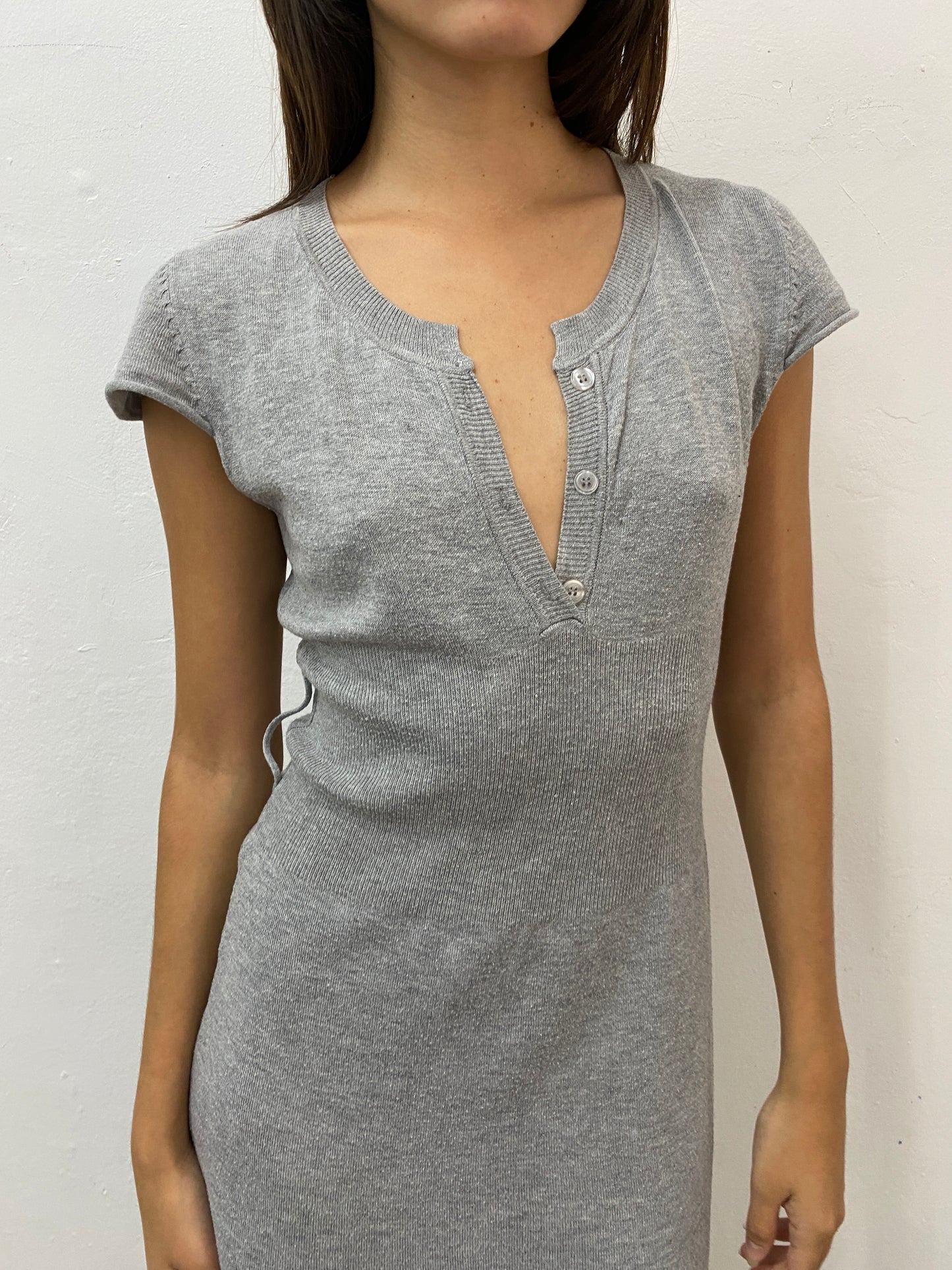 RIBBED KNIT DRESS