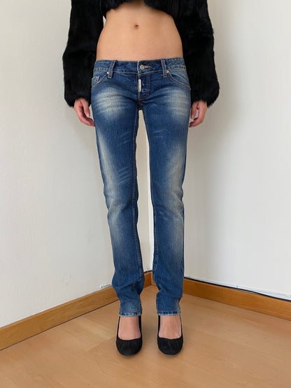 DSQUARED2 LOW RISE JEANS