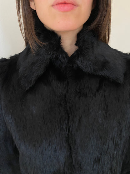 RABBIT FUR BOLERO JACKET