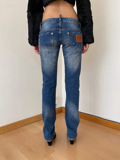 DSQUARED2 LOW RISE JEANS